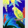 Glazed ceramic picture craft decorative ceramic bird