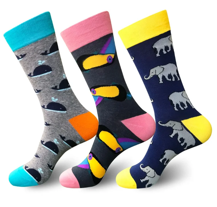 

2019 Factory OEM happy funny socks men cheap custom socks, Colorful