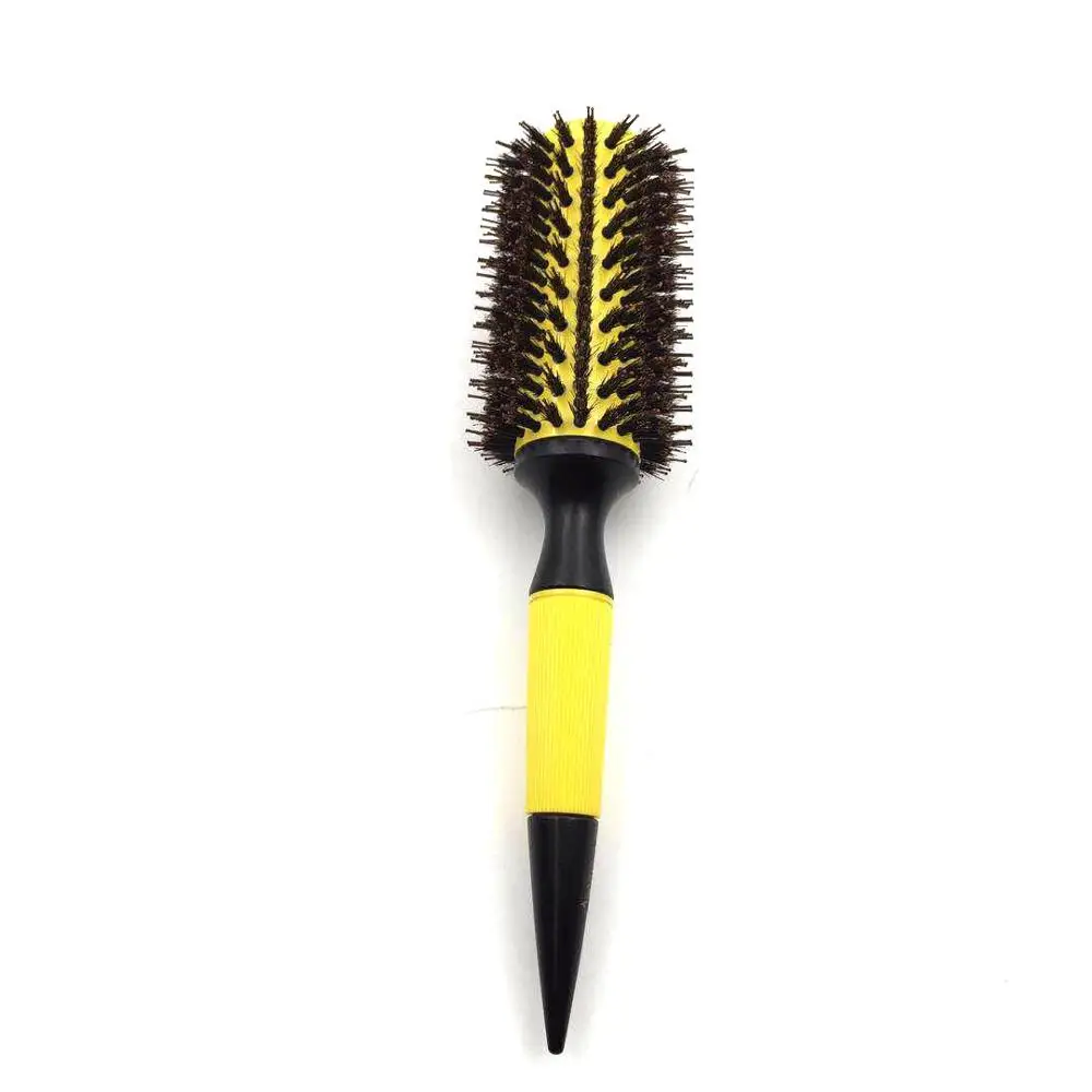 

Brazil market 35mm Ionic Round Barrel Hair Brush with Boar +Nylon Bristle Best roller hair brush