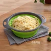 Food Grade Silicone collapsible kitchen sink strainer/silicone colander /silicon kitchenware