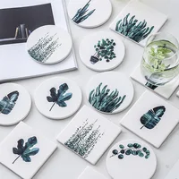 

Nordic style creative ceramic ins marble tableware insulation mug pad