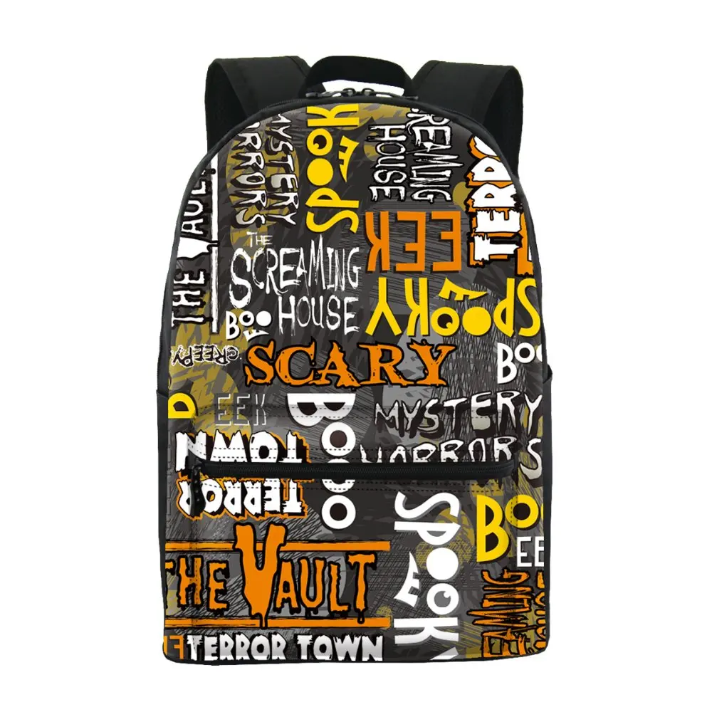 

2016ONE2 Design korean style printed high school backpack, Customized