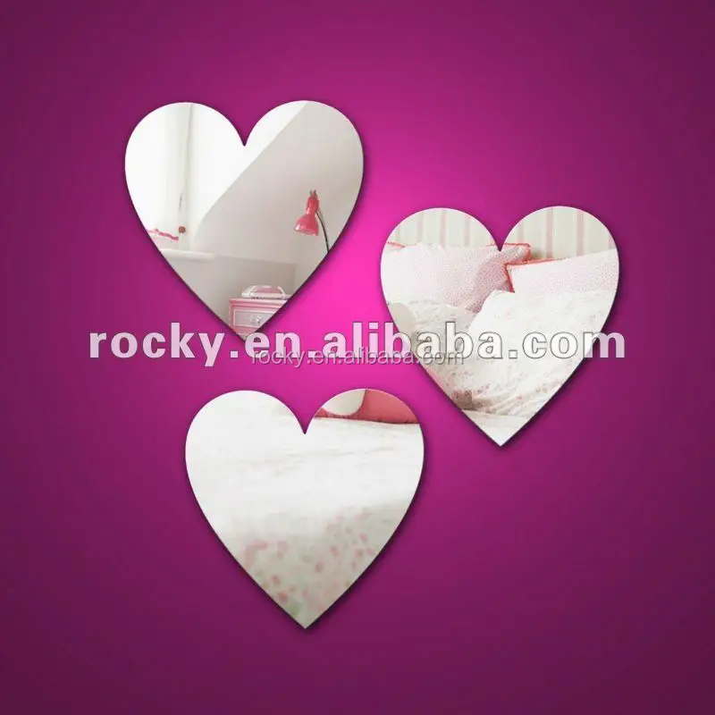 Wholesale heart shape craft mirror wholesale For Professional Looking  Beauty 