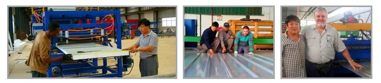 Sandwich Panel Production Line and marking machine for eps and rock wool, roll forming machine