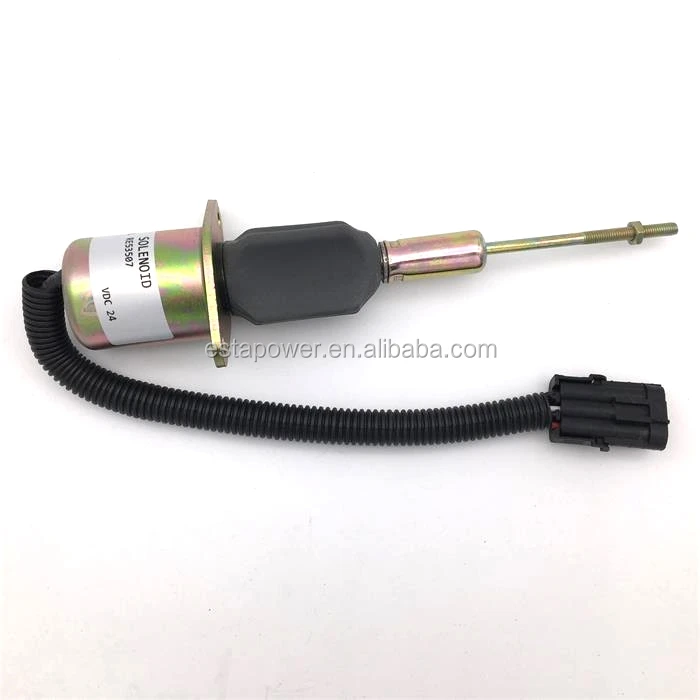 
Fuel Shut Off Solenoid RE53507 12V for 6076AFM30 6081AFM RE53507 24V 