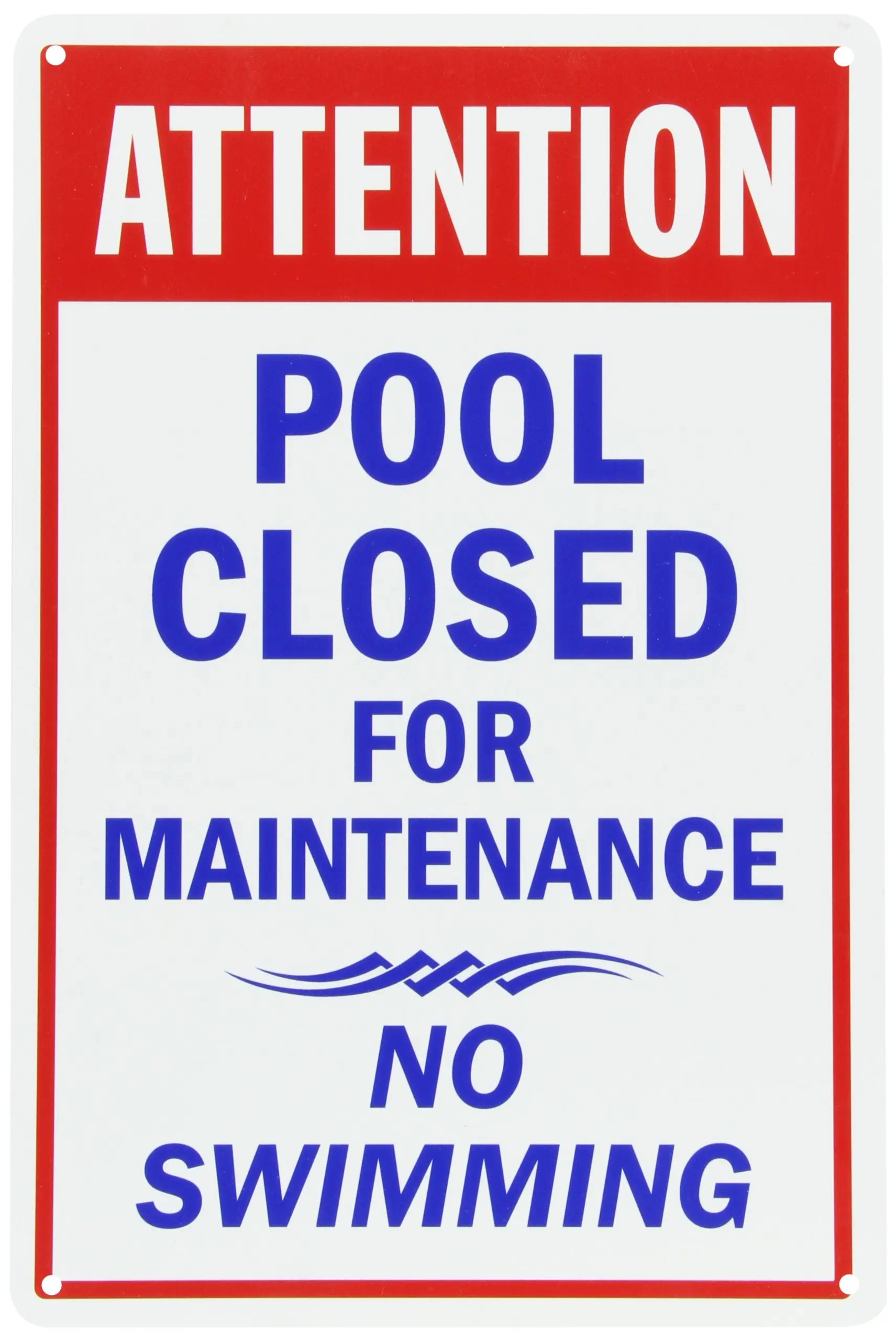 Maintenance notice. Notice. Pool closed. Closed for Maintenance Art. Signs in the swimming Pool.