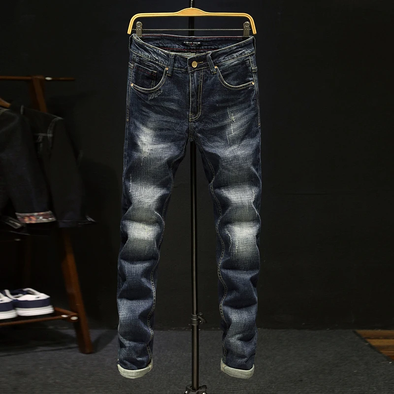 

2018 new men's jeans Korean version of trousers youth trend casual men's trousers