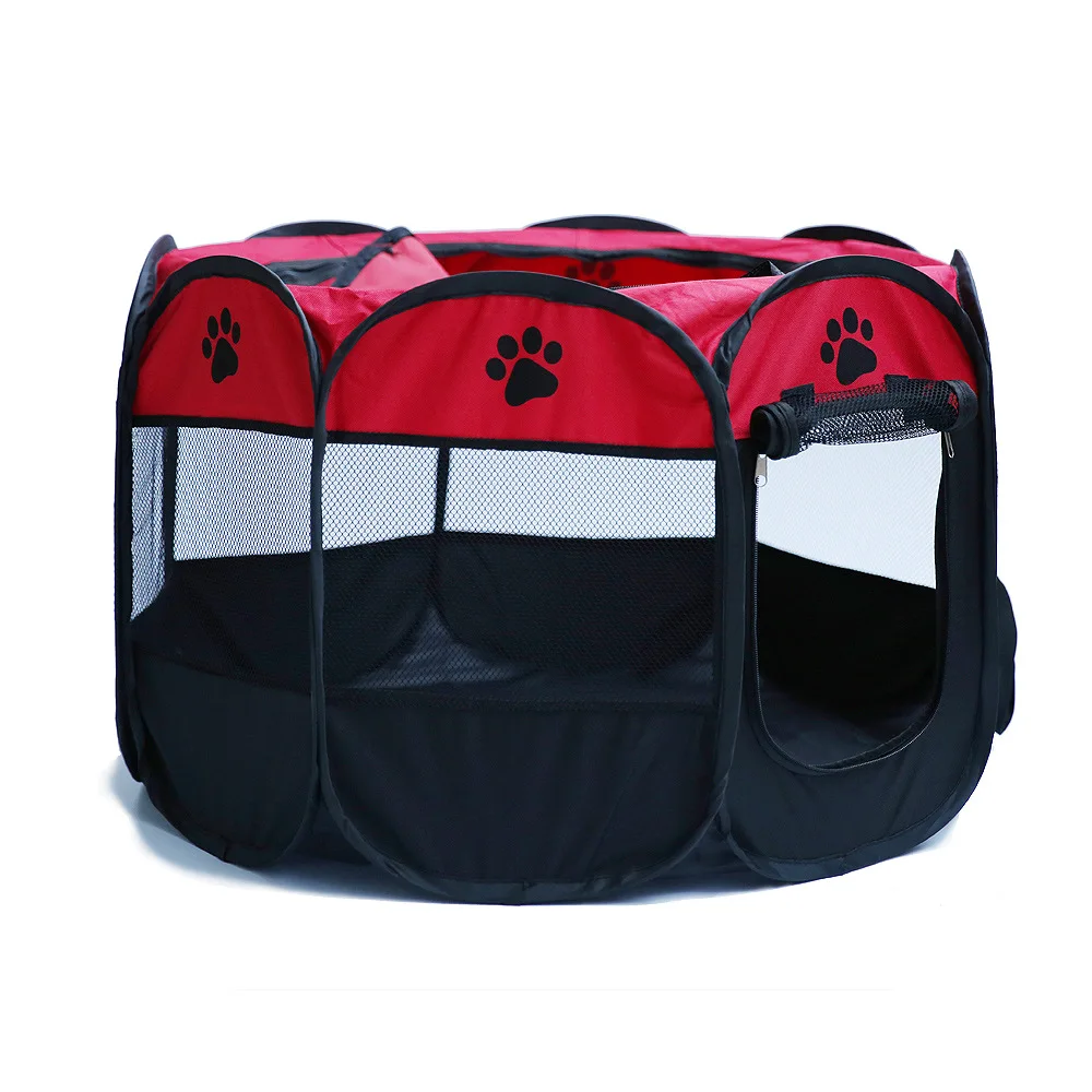 

Hot Portable Folding Pet tent Dog House Cage Dog Cat Tent Playpen Puppy Kennel Easy Operation Octagonal Fence outdoor supplies, N/a