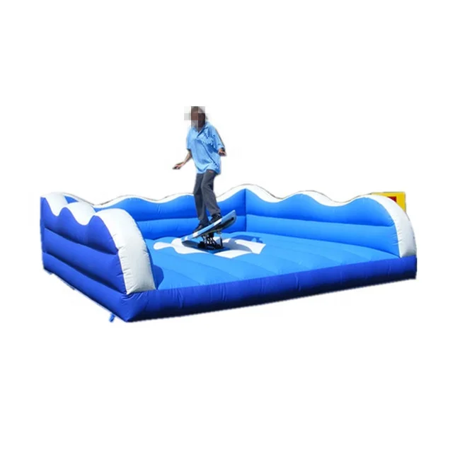 

Cheap inflatable sport game inflatable surf simulator with mattress / mechanical surfboard, As picure or customized color