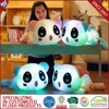 Led pillow panda plush toy light grow digital voice recorder toy
