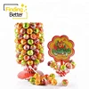 Halal Lollipop Brands Fruit Round Ball Shape Pin Pop Lollipops Tree Candy Big Bom Bonbon Lollipop