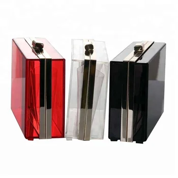 Wholesale Coloful Clear Acrylic Clutch Bag Pary Evening Bags With Detachable Metal Chain - Buy ...