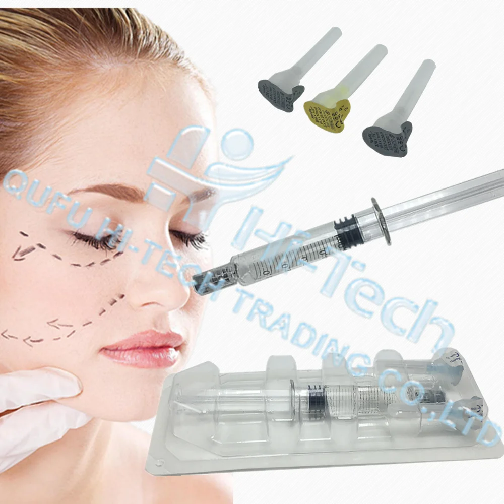 

5ml safety hyaluronic acid ha injection shaping facial contours dermal filler, Transparent