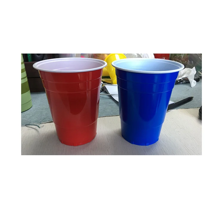 

Disposable plastic red cup drinking game party beer pong kit, Red or according customer's request