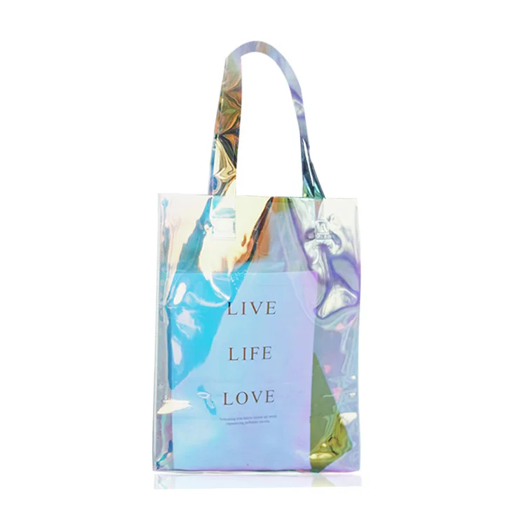 iridescent beach bag