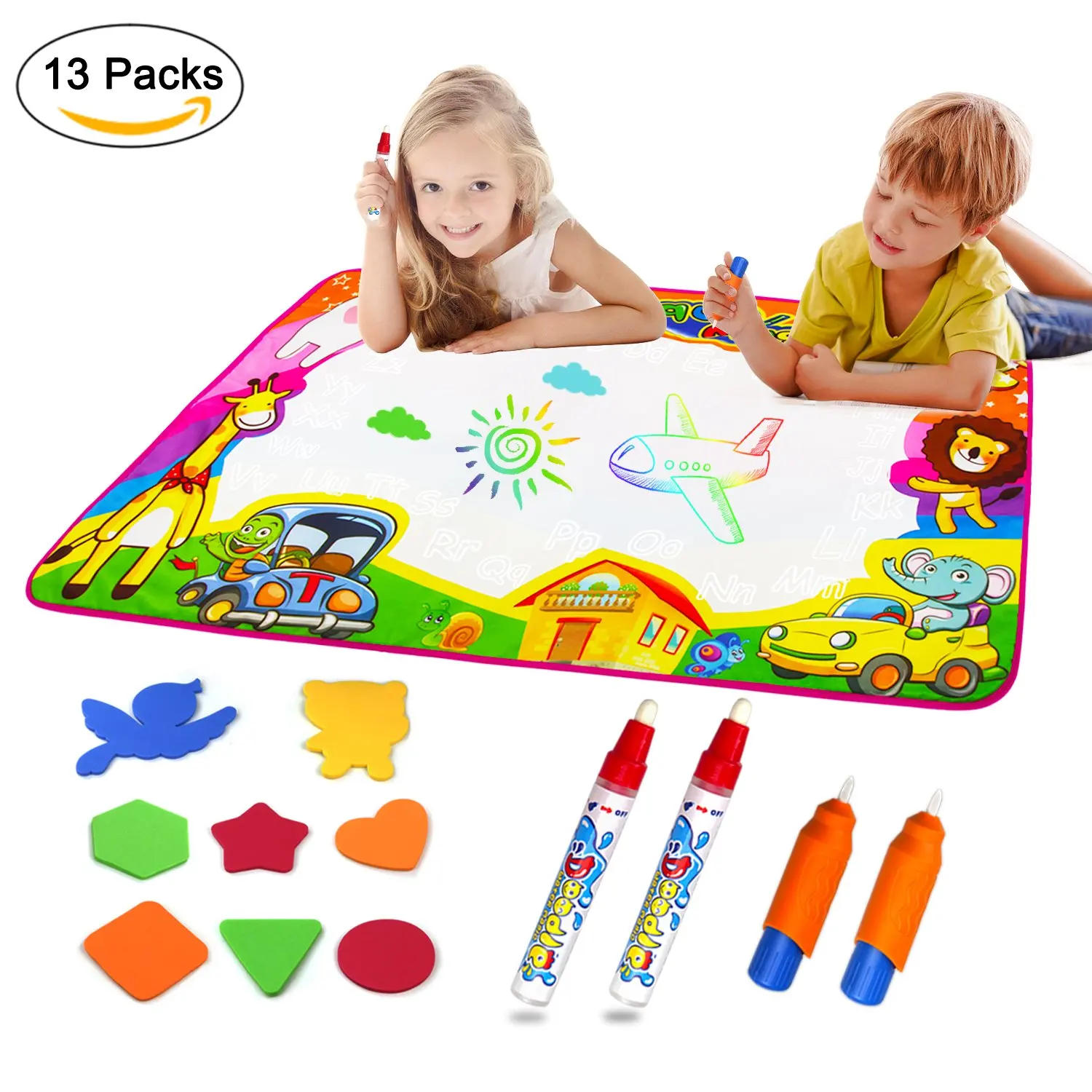 meland large water doodle mat