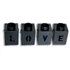 Wholesale Geometric Love Metal Wedding Decoration Classical Hollow Wrought Iron Candlestick