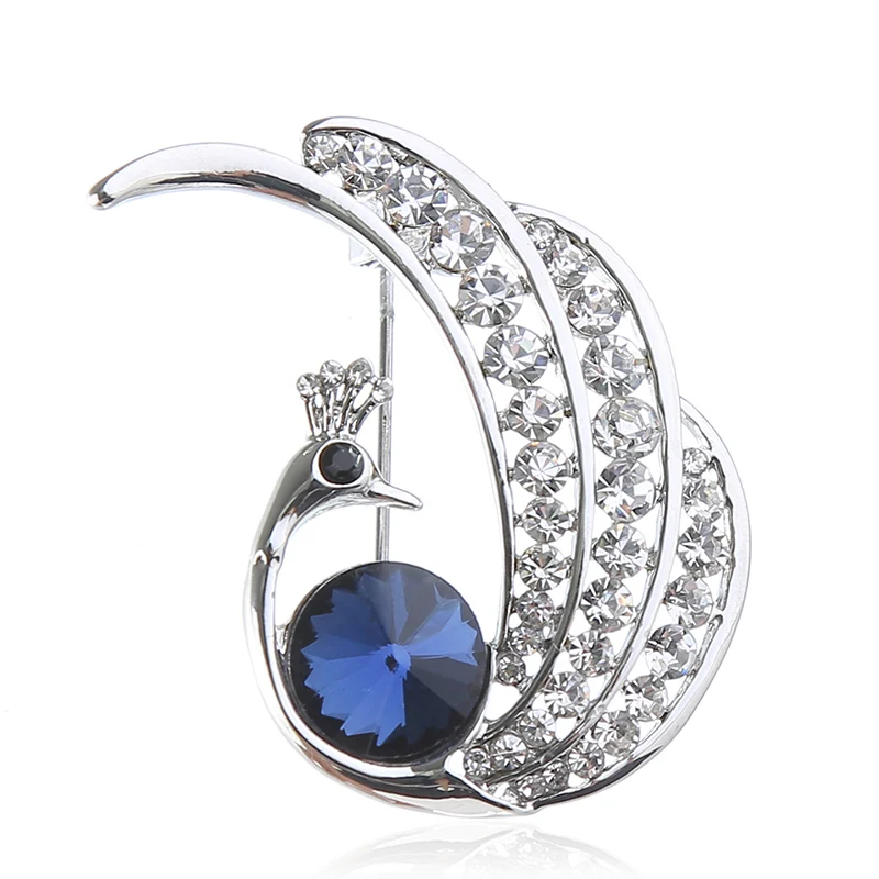 

Swan Shape Brooch Alloy Zircon Fashion Elegant Women Brooch for Engagement