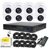 best quality 5mp pixel ip 8pcs poe camera kit 8ch nvr 2.8mm lens night vision p2p