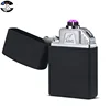 flameless electric cigarette triple dual arc flint jet lighter smoking set,candle cigar usb rechargeable beam arc torch lighter