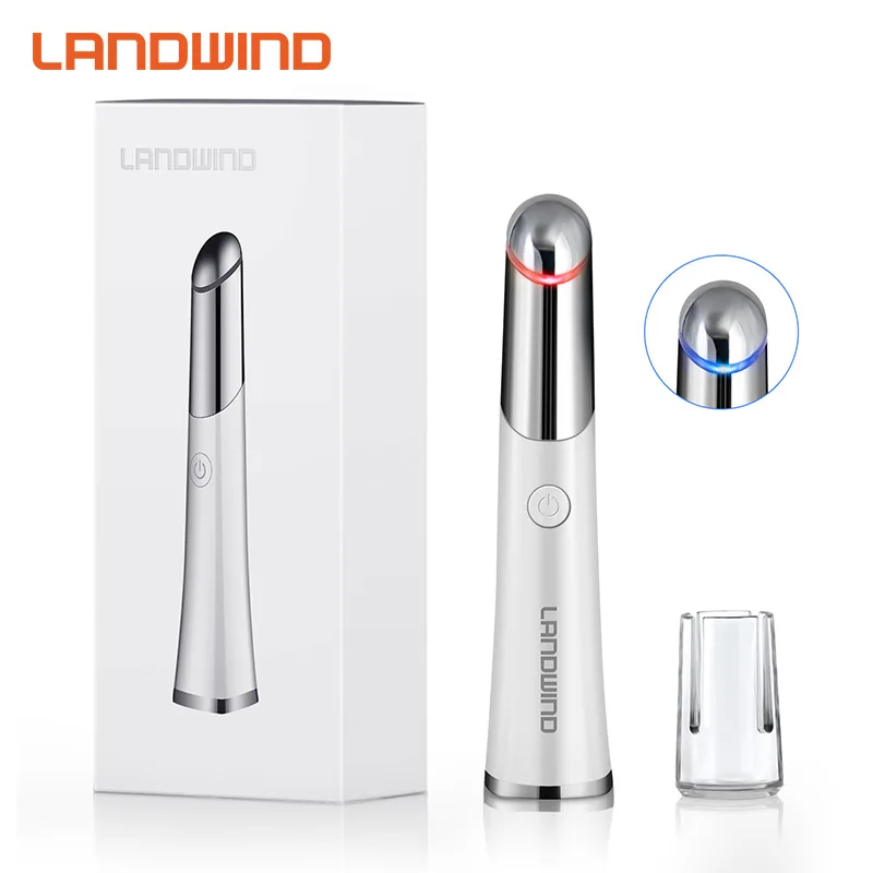 

Free sample Newest china Heated Sonic Vibration eye Massager pen for europe market