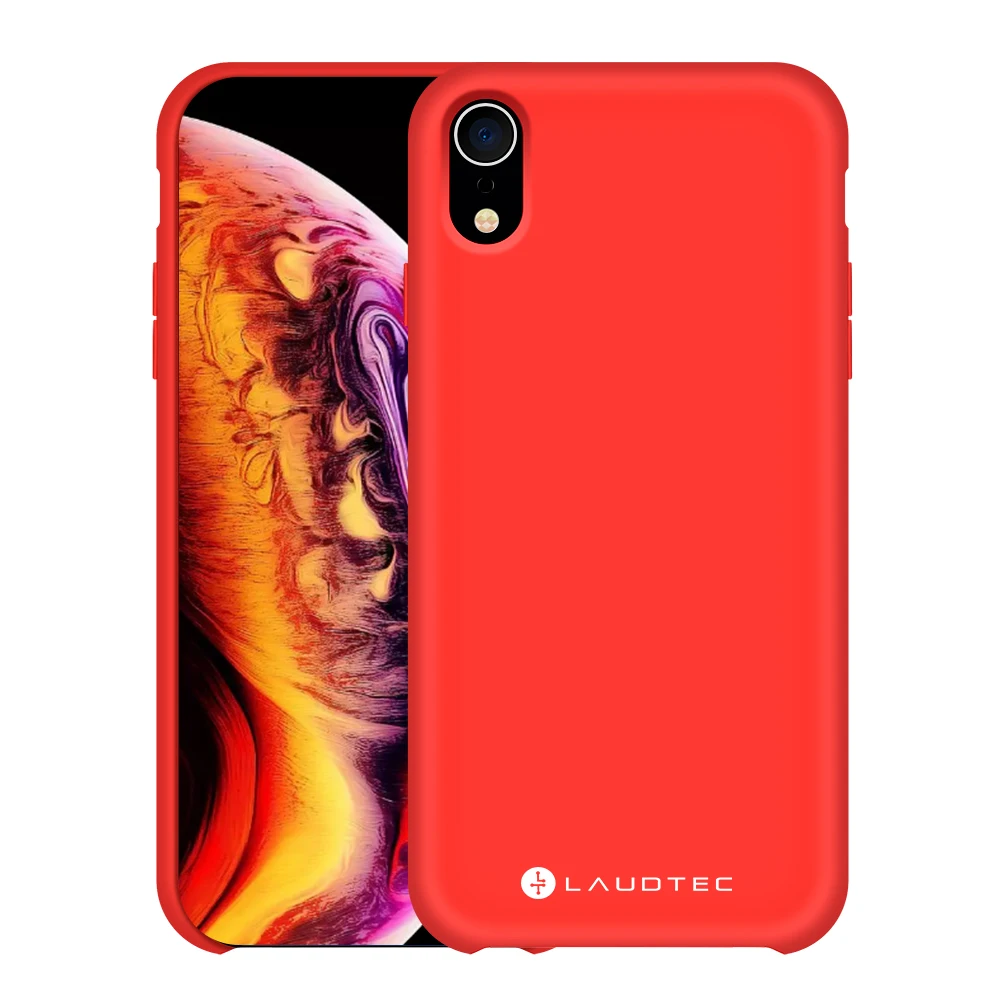 

Full Protective Liquid Silicone Case For iPhone XR, Black;blue;red;pink or customized