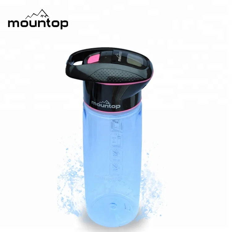 

2019 Hiking Camping Climbing 750ml Plastic BPA Free UV Purifier Water Bottle