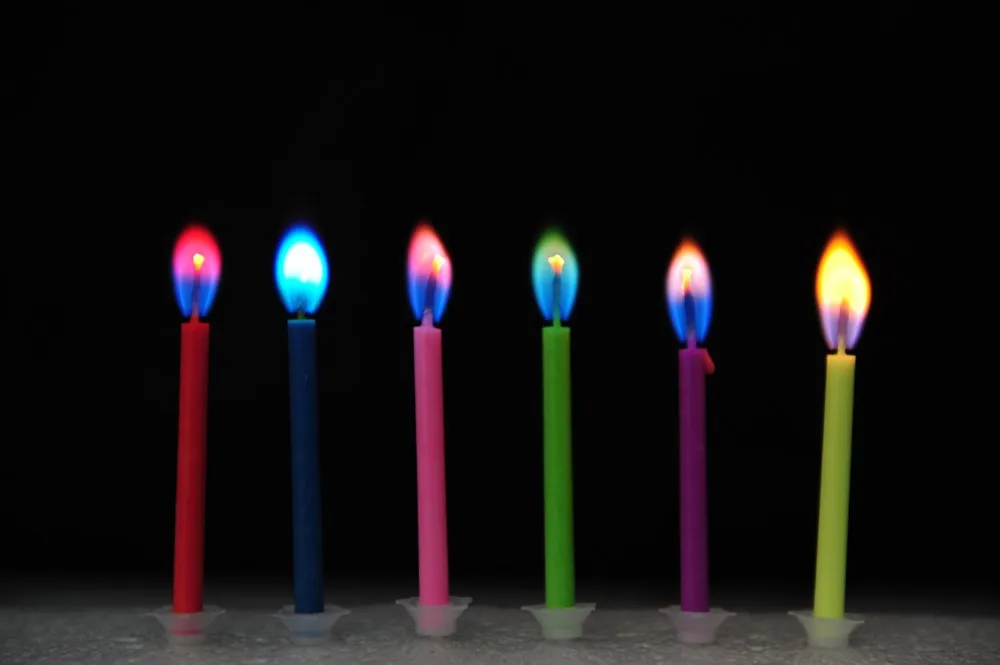 Wholesale Color Flame Birthday Candle 12 Ct Pack Party Wholesale Color Flame Birthday Candle 12 Ct Pack Party