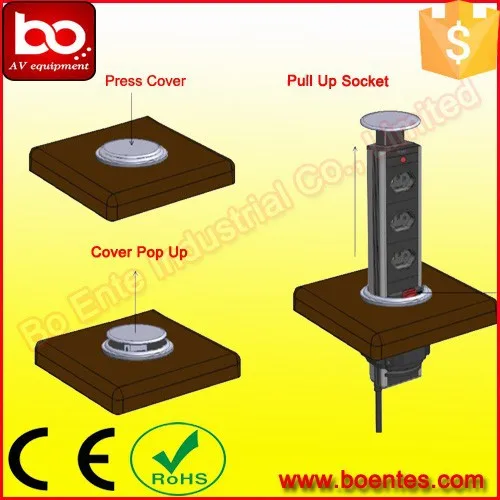 Tabletop Vertical Pop Up Socket Kitchen Hidden Outlets With Tabletop Vertical Pop Up Socket Kitchen Hidden Outlets With Usb Charger