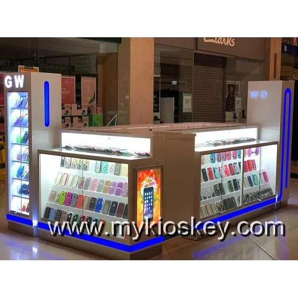 mobile phone display cabinet 