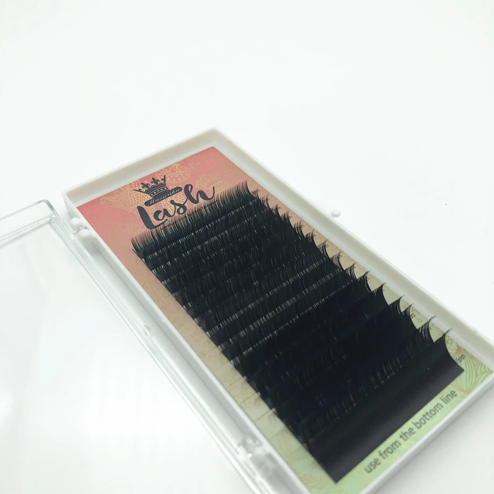 

Wholesale cheap volume eyelash extension with private label, Black/variety color