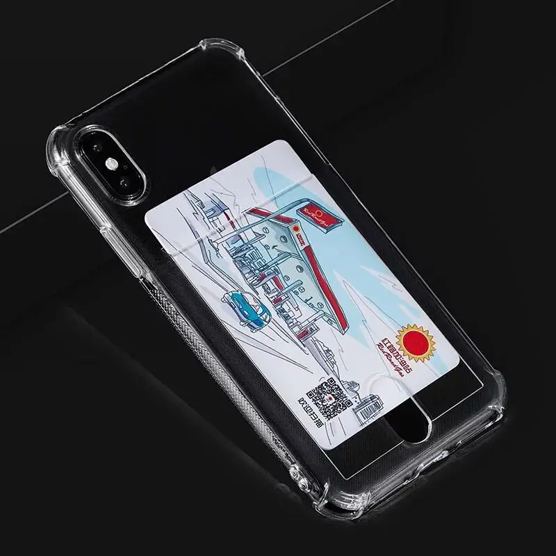

2019 good quality Transparent phone cover flash colorful TPU airbag case for iPhone X XSMAX phone back housing with card holder