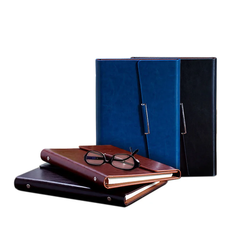 

Customized logo for business notebook, three fold multi-functional loose-leaf notebook, custom-made A5 Creative Office Book