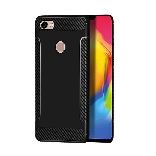 

For Vivo y81/y83 black fingerprint version cover case soft TPU mobile phone case ,Anti-fall cell phone case