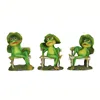 Lovely Frog on Bench Resin Miniature Collectible Figure
