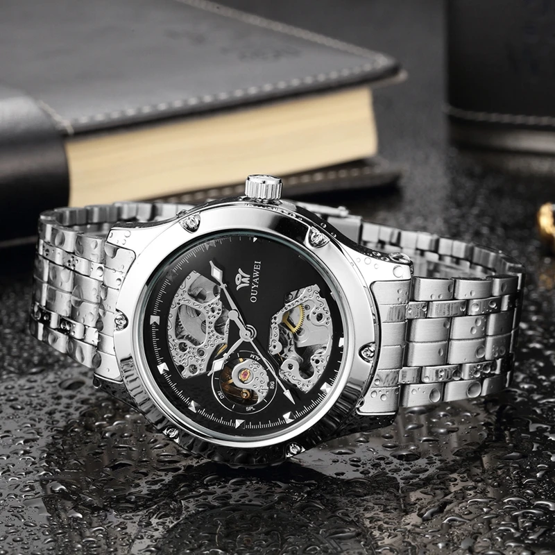 ouyawei skeleton watch