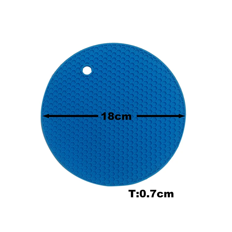 Factory Direct Heat Insulation Jar Opener Mat Silicone Round Drying Mat
