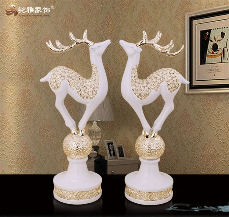 Christmas Home Decoration Pieces Handmade Resin Craft Deer