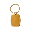China Factory Make Natural Olive Blank Custom Logo Wood Keychain