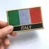 Single Cheap Custom Small Flag Italy Military Embroidered Patches Badge