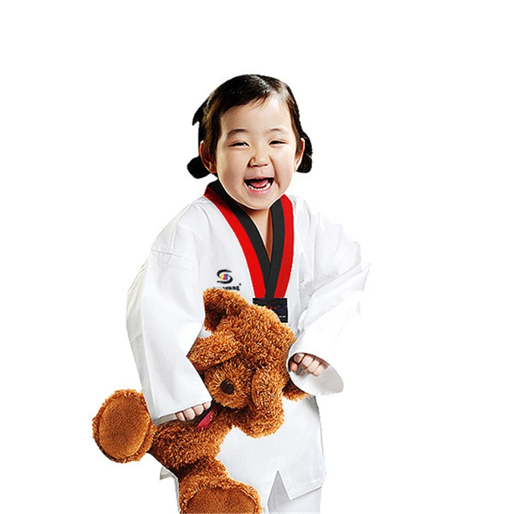 

Sample free shipping woosung Wholesale martial arts factory kids students taekwondo uniform for training