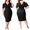 Elegant new arrival woman plus size evening dress off shoulder big size party dress for fat women