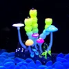 Lijun Hot 2019 Glowing decorative Seaweed Artificial Silicone Ornament for Fish Tank Aquarium