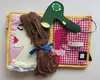 2017 new style high quality educational fashion felt quiet book with comb and hair dryer for kids