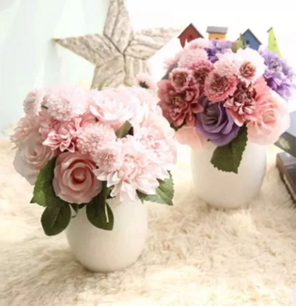 hotsale artificial 8head flower wedding colour dahlia rose bouch  (13).jpg