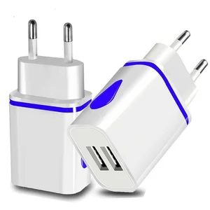 2 Port LED USB Fast Wall Charger Android