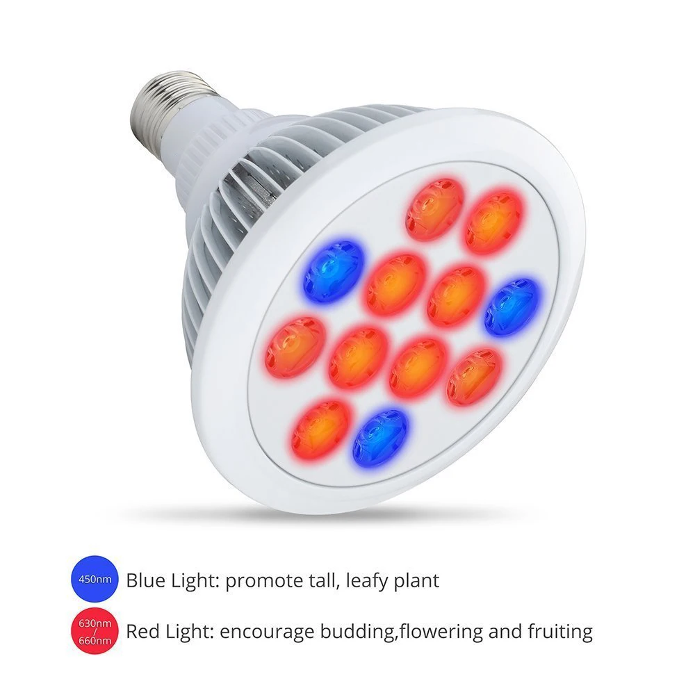 36w  plant lamp grow light led par38 spot light led for  indoor plant lighting E26 E27 12x3W