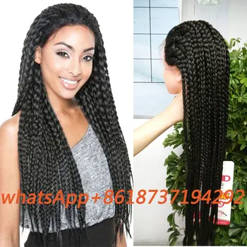 32inch Lace Frontal Braided Wig 3x Box Braid Wig Synthetic Braiding Wig Micro Braided Lace Front Wigs Buy African American Synthetic Braided Lace