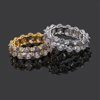 

hip hop Brass ring with stone designs for girls bling oval cubic zirconia ring