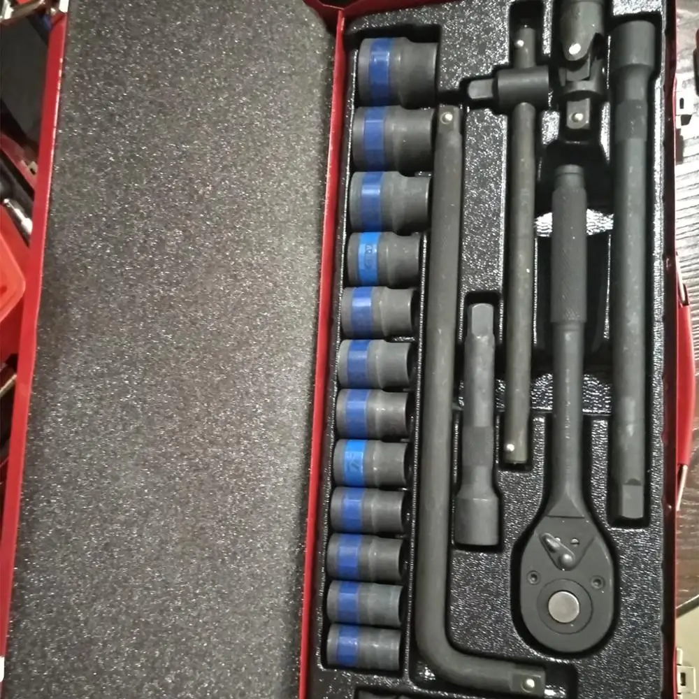 
24pcs phosphating socket set in steel box TF-6016 